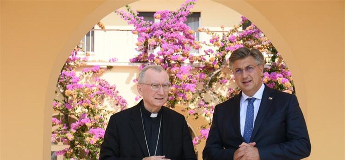 Premijer Plenković s kardinalom Parolinom o odnosima Hrvatske i Svete Stolice, situaciji u regiji i europskim temama